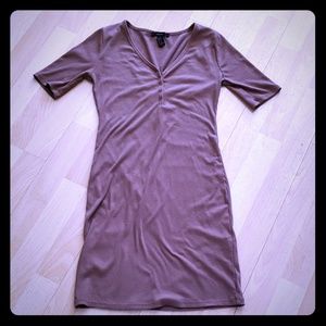 Forever 21 Snap Front 3/4 Sleeve T-shirt